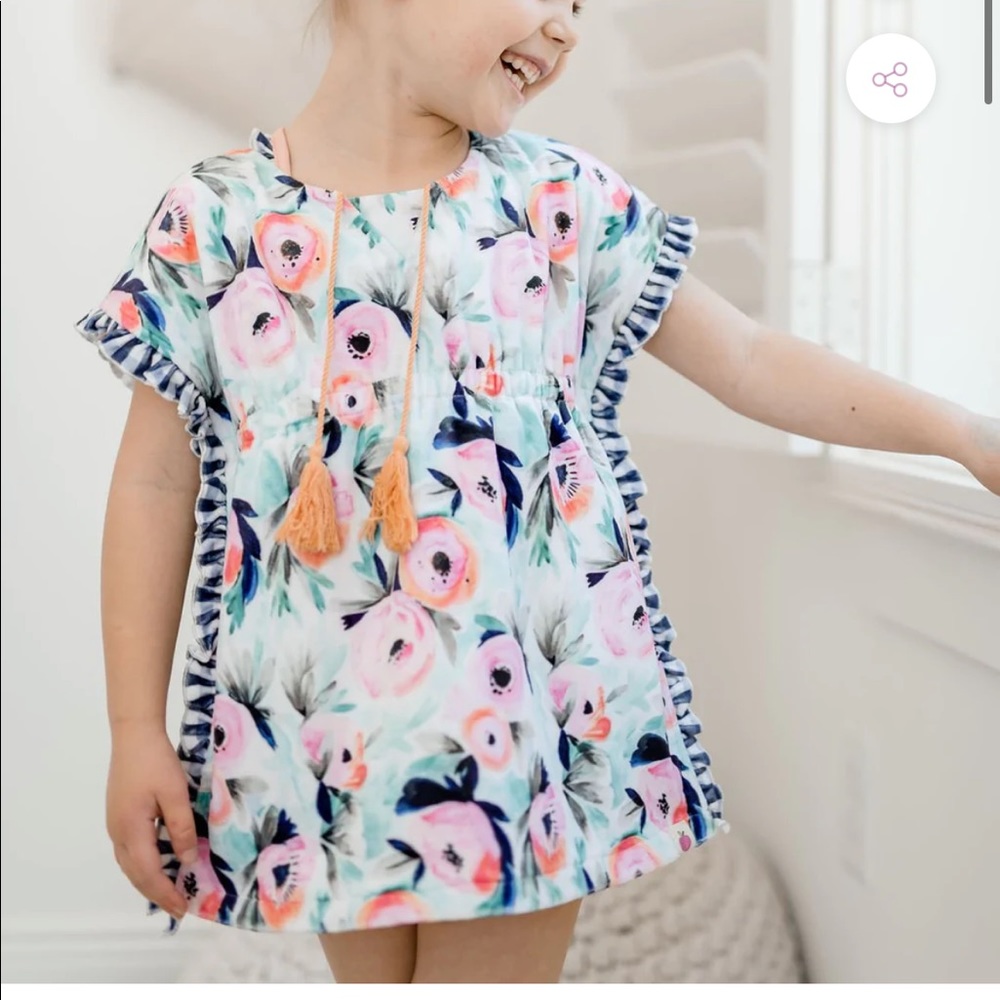 Cheeky Plum Calypso Swim Set! NWT 2T Selah Tankini Bikini and cover up - Picture 16 of 16